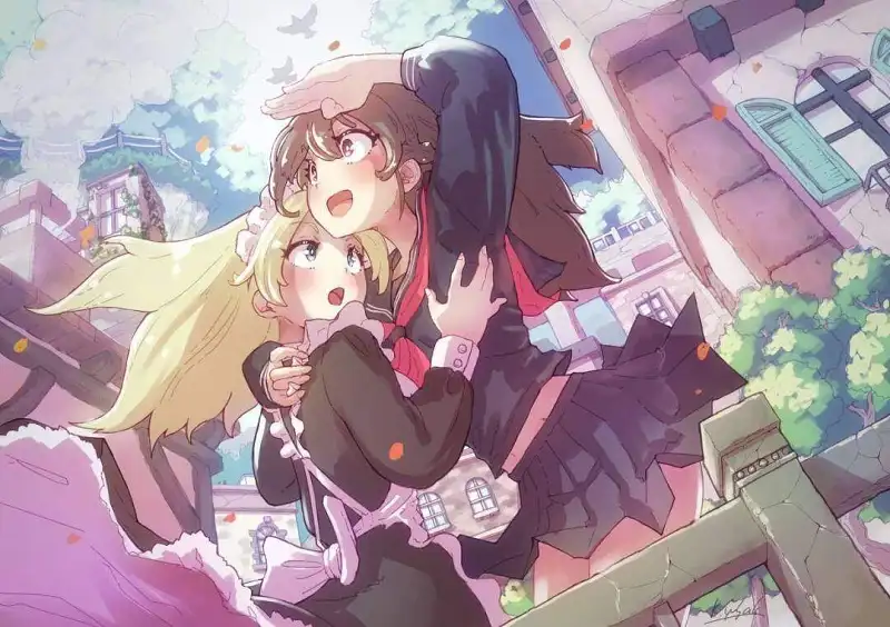 M站美图,一起百合吧