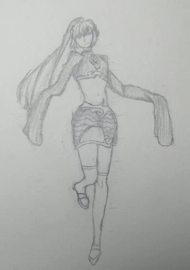 绘画创作,初音未来,OC创作,赫卡蒂