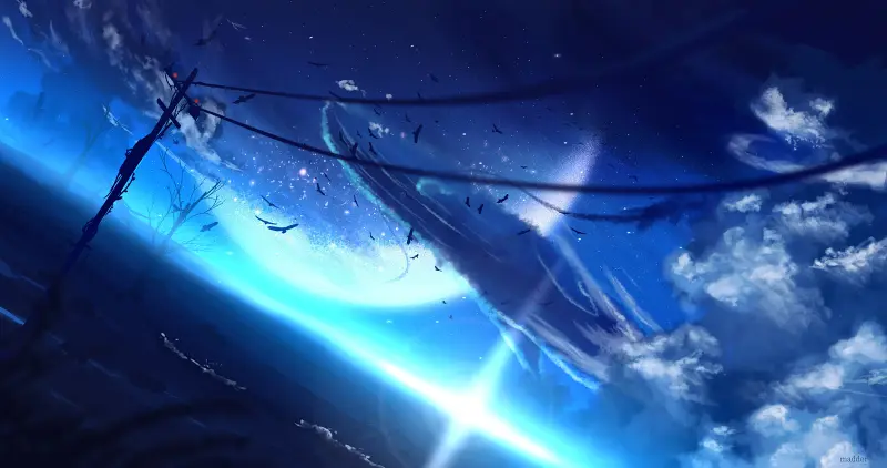 云层的背后是群星闪烁