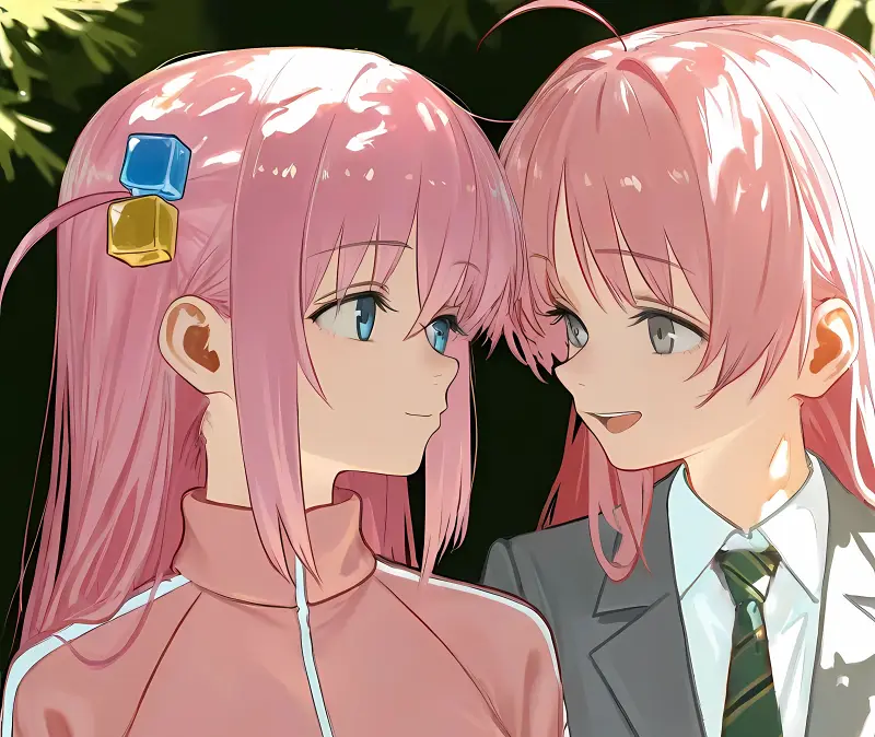 两只粉毛  (｡･ω･｡)ﾉ♡