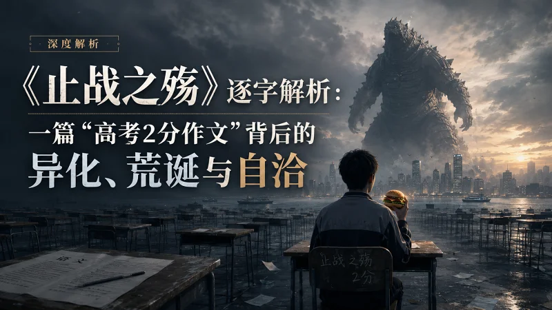 【TECPAGE精选】《止战之殇》逐字解析：一篇“高考2分作文”背后的异化、荒诞与自洽