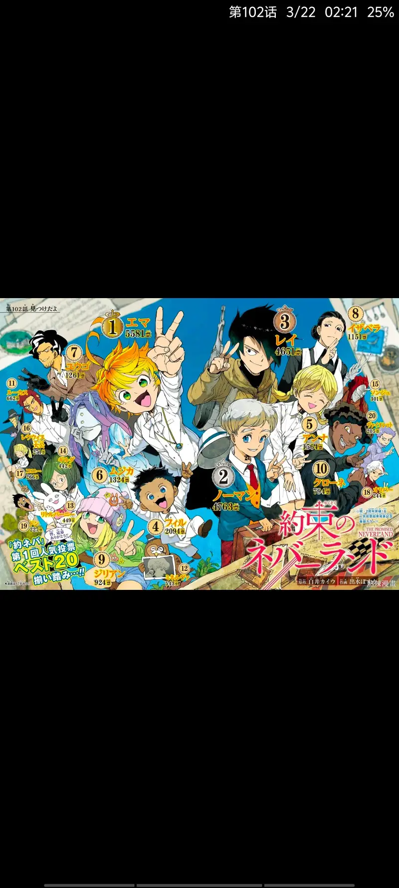 【约定的梦幻岛】：第102话