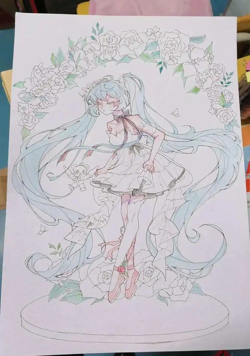 绘画创作,初音未来,MIKU,VOCALOID