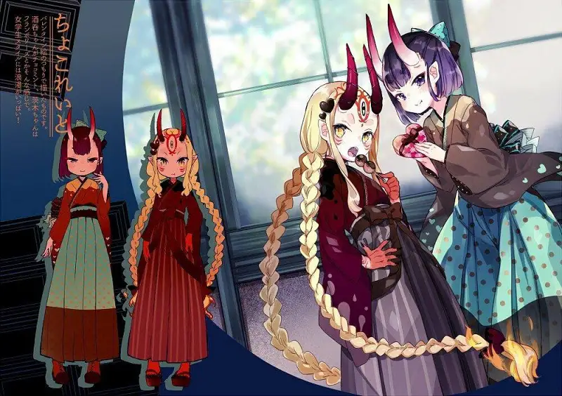 M站美图,FGO,酒吞童子,茨木童子