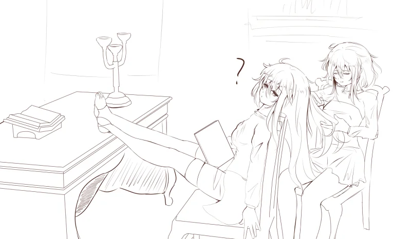 绘画,绘画创作,绘画摸鱼,cp,百合