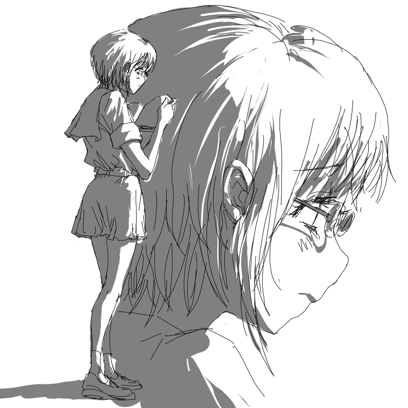 好久没画了，心血来潮（虽然只是草稿