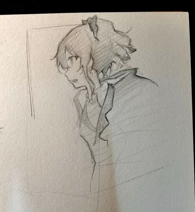 绘画,动漫,手绘,速写,摸鱼