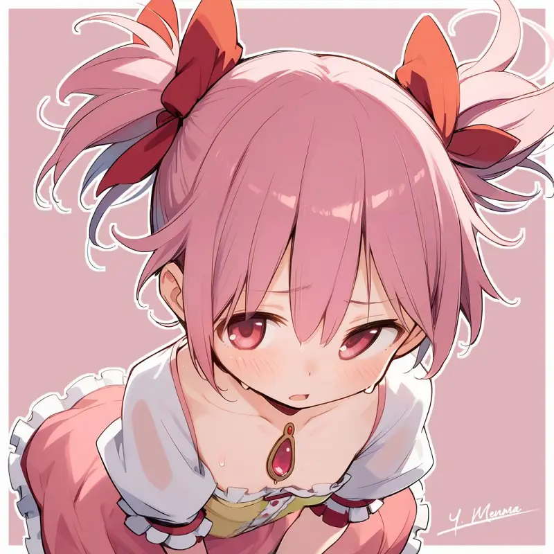 魔法少女小圆,魔法少女,鹿目圆,鹿目圆香,动漫美图,动漫壁纸,美图,壁纸,绘画,插画,推特