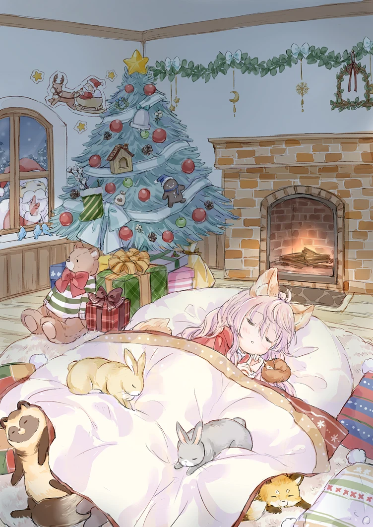 pixiv,二次元,绘画,壁纸,萌妹,兽娘,美少女