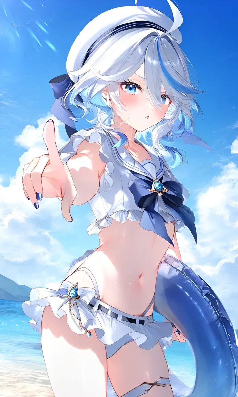 原神,芙宁娜,二次元,美图,壁纸,插画,美少女