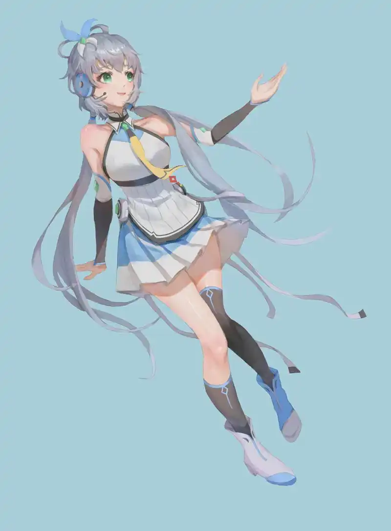 画了v4的天依
