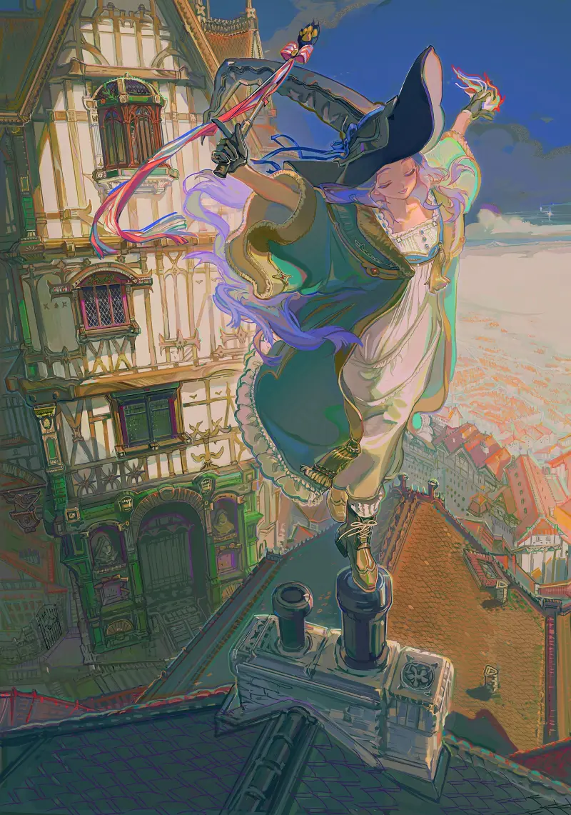 二次元,二次元美图,二次元壁纸,女巫,绘画,ACG,美图,壁纸,插画,动漫少女