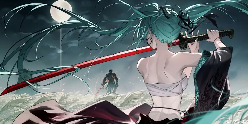 美图,hatsunemiku,初音未来,千夜,vocaloid,二次元,壁纸