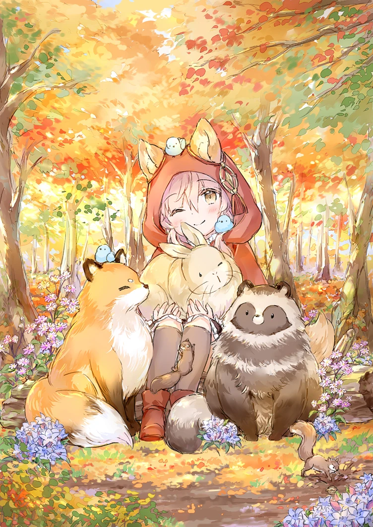 pixiv,二次元,绘画,壁纸,萌妹,兽娘,美少女