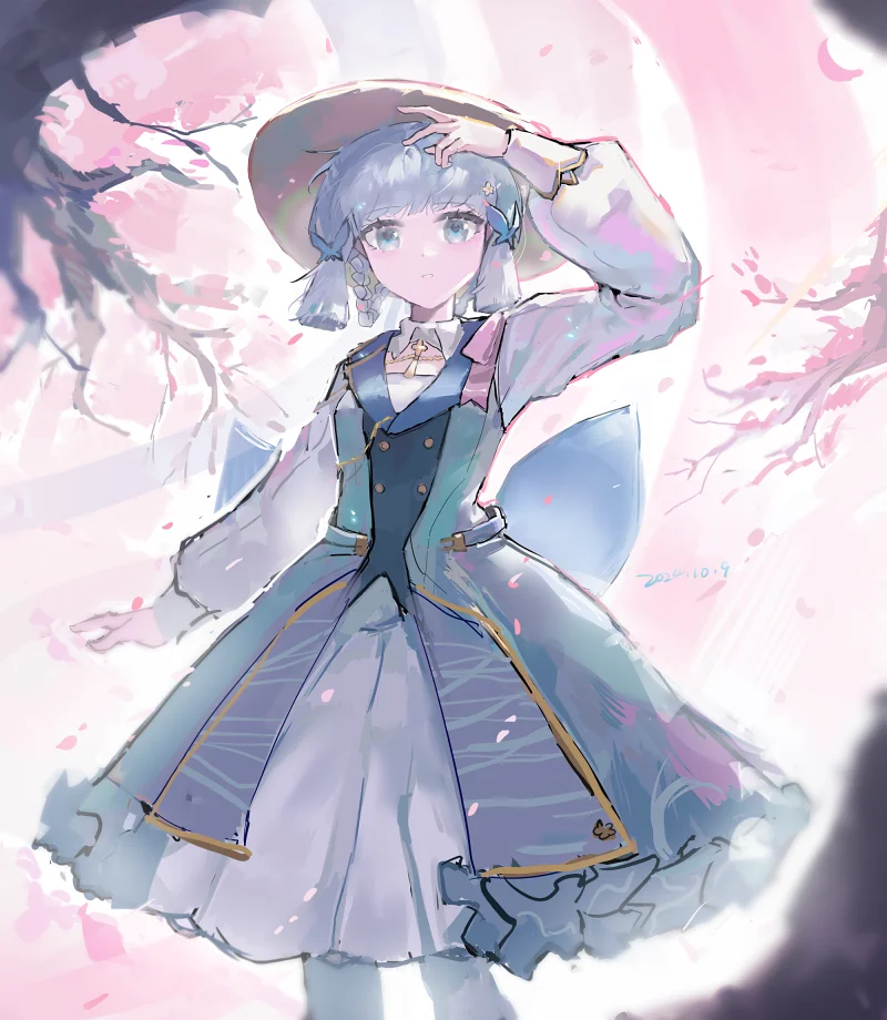 绘画创作,原神,神里绫华