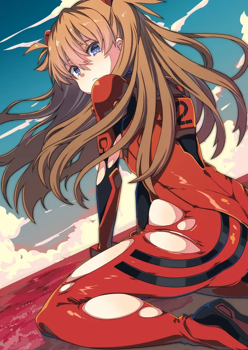 EVA,新世纪福音战士,明日香,动漫美图,动漫壁纸,美图,壁纸,绘画,插画,X,推特