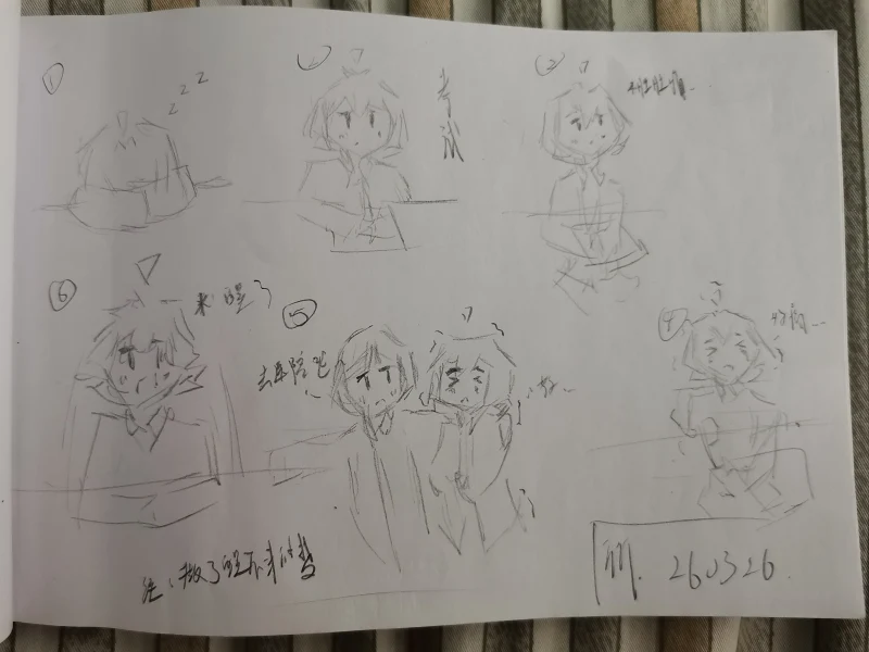 日常,摸鱼,一次性发完,OC,绘画