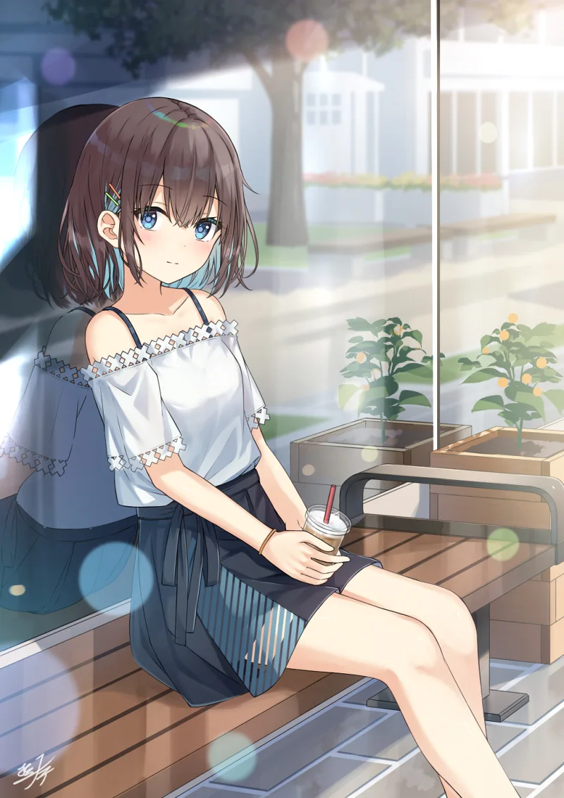 pixiv,二次元,绘画,壁纸,美少女,咪咪攘攘我们的周年庆