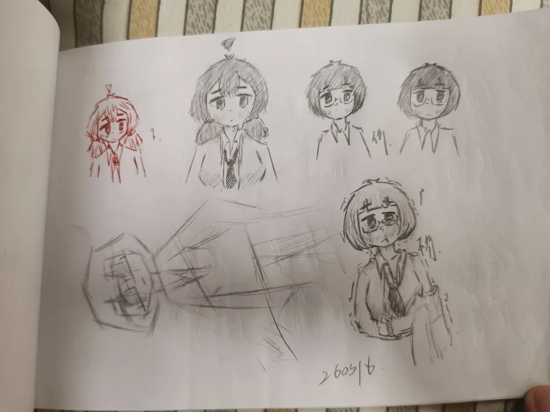 日常,摸鱼,一次性发完,OC,绘画