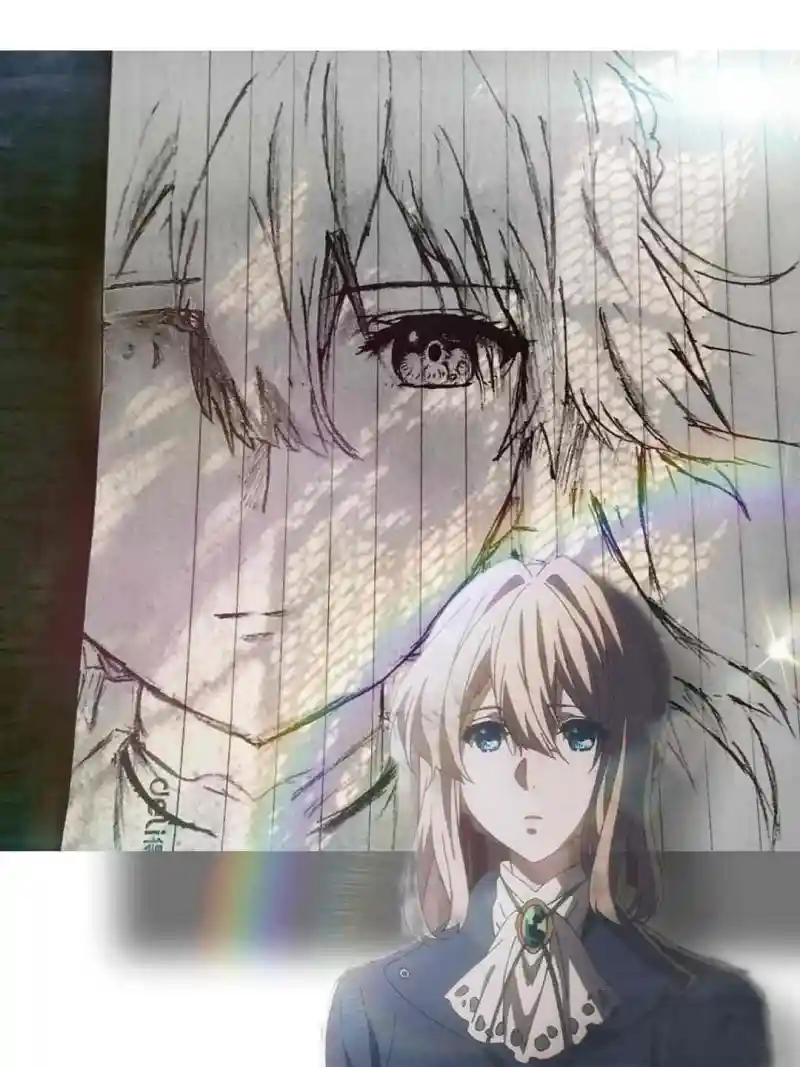 绘画创作,手绘,紫罗兰永恒花园