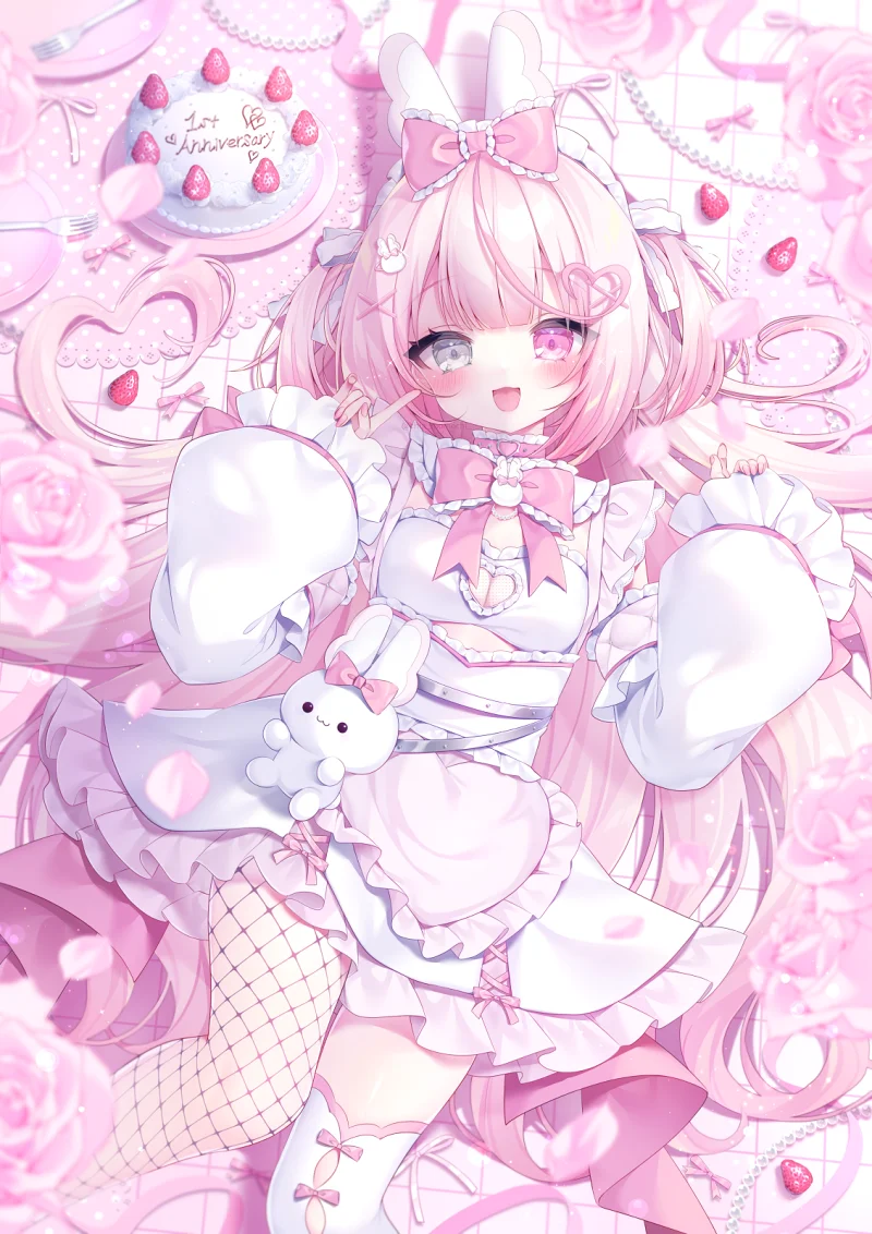pixiv,二次元,绘画,壁纸,美少女,咪咪攘攘我们的周年庆