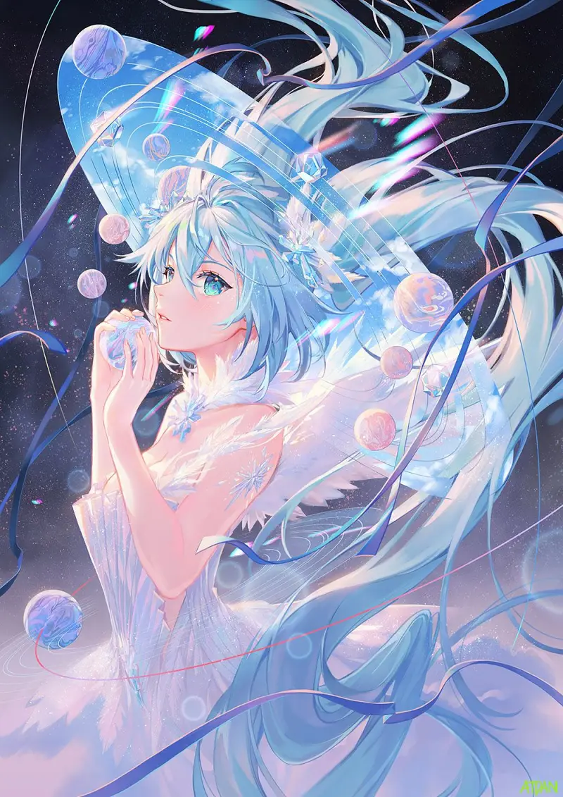 初音未来,插画,画师,像素,转载,P站,图集,高画质