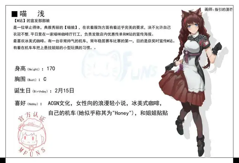 喵奈酱,喵隐,喵浅,喵萌,喵零,站娘
