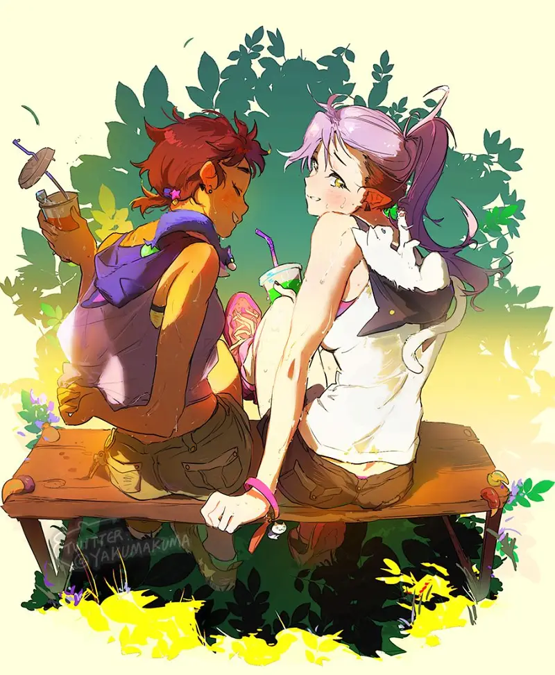 猫头鹰魔法社,露丝,阿米蒂,百合,迪士尼,欧美动画,动漫壁纸,动漫美图,美图,壁纸,绘画,插画,推特,画师推荐,二次元美图,二次元壁纸