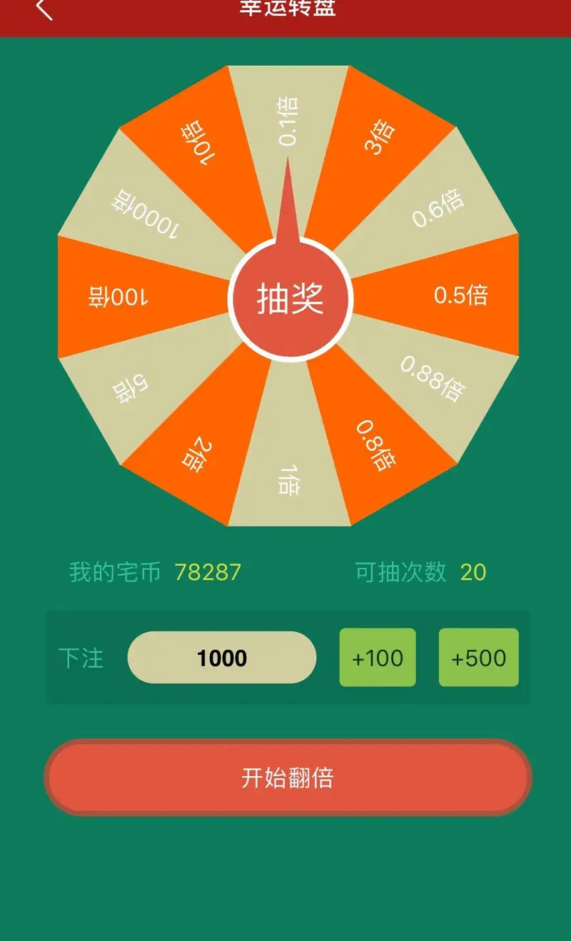用户交流,闲聊茶馆,幸运转盘