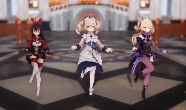 【MMD\蒙德少女广场舞团】酒 醉 的 蝴 蝶