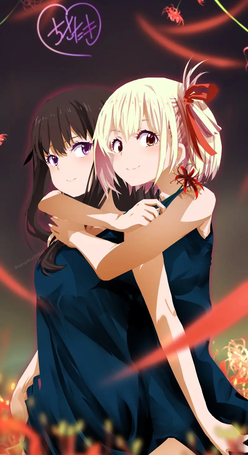 LycorisRecoil,莉可莉丝,锦木千束,动漫壁纸,动漫美图,井之上泷奈,美图,壁纸,绘画,二次元