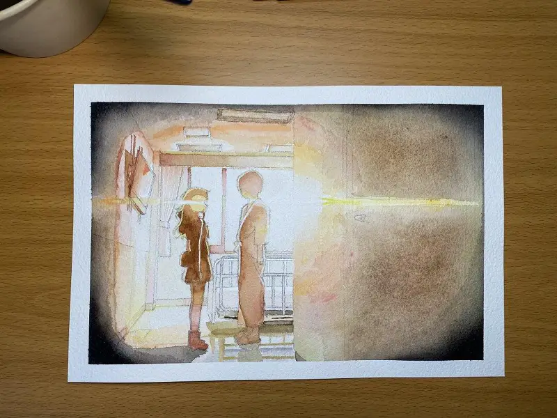 绘画创作,水彩画,CHARLOTTE,夏洛特