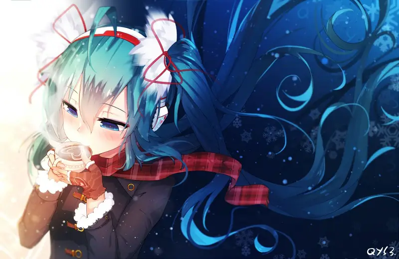 美图,hatsunemiku,初音未来,千夜,vocaloid,二次元,壁纸