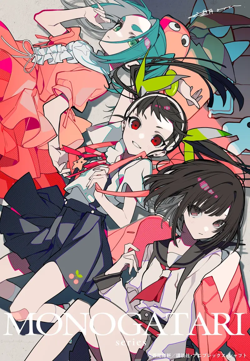 物语系列,物语,动漫壁纸,动漫美图,美图,壁纸,绘画,插画,PIXIV,阿良良木历,忍野忍,忍野扇,二次元美图,二次元壁纸