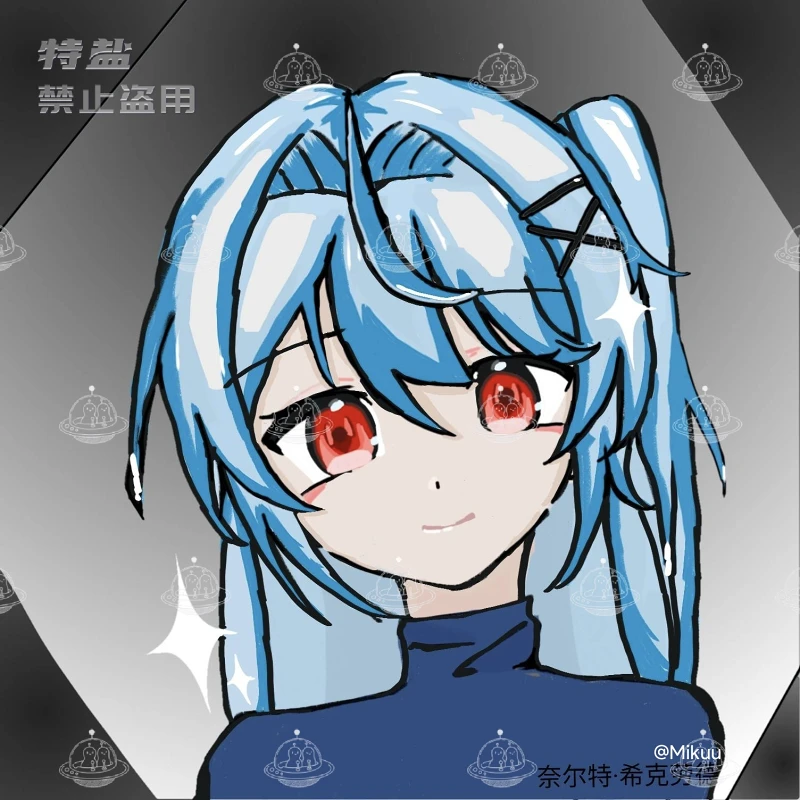 oc,少女,立绘,绘画