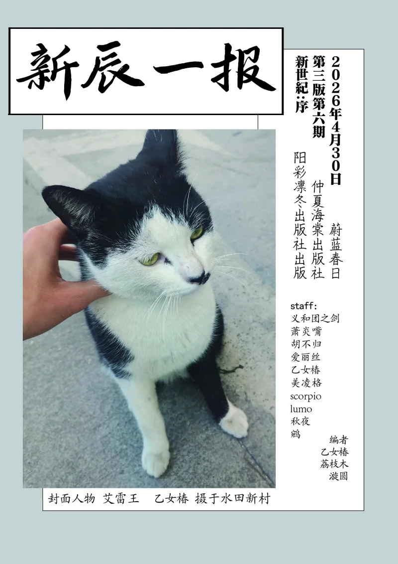 学校,新辰一报,阳彩凛冬