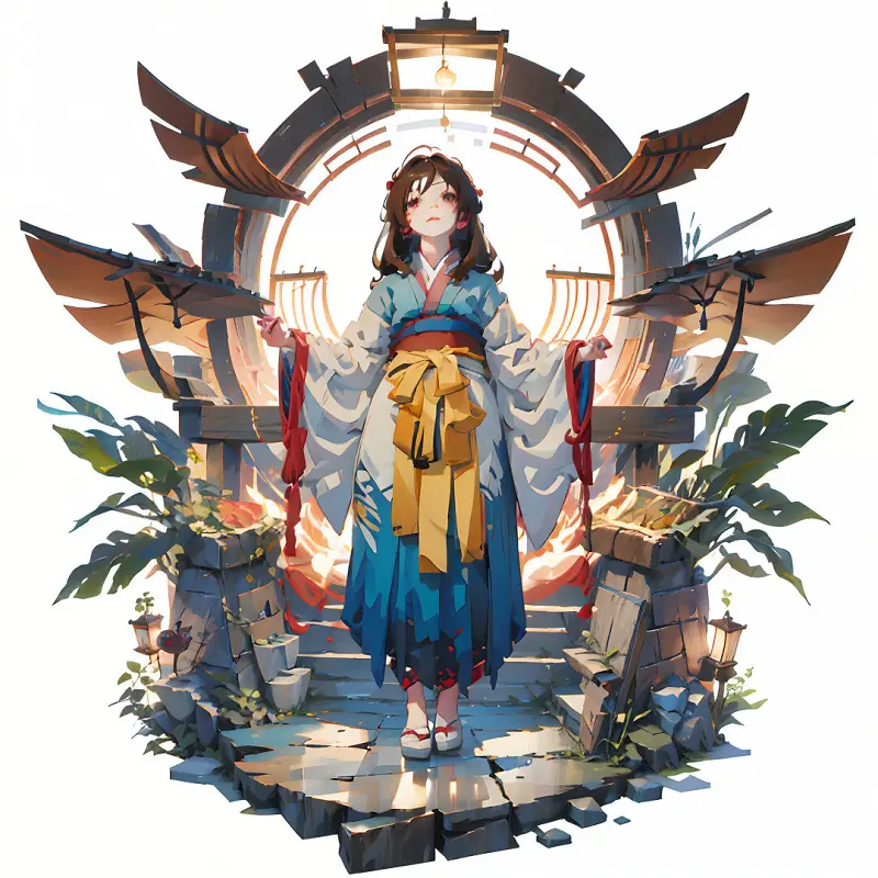 绘画创作,古风,立绘,AI绘画