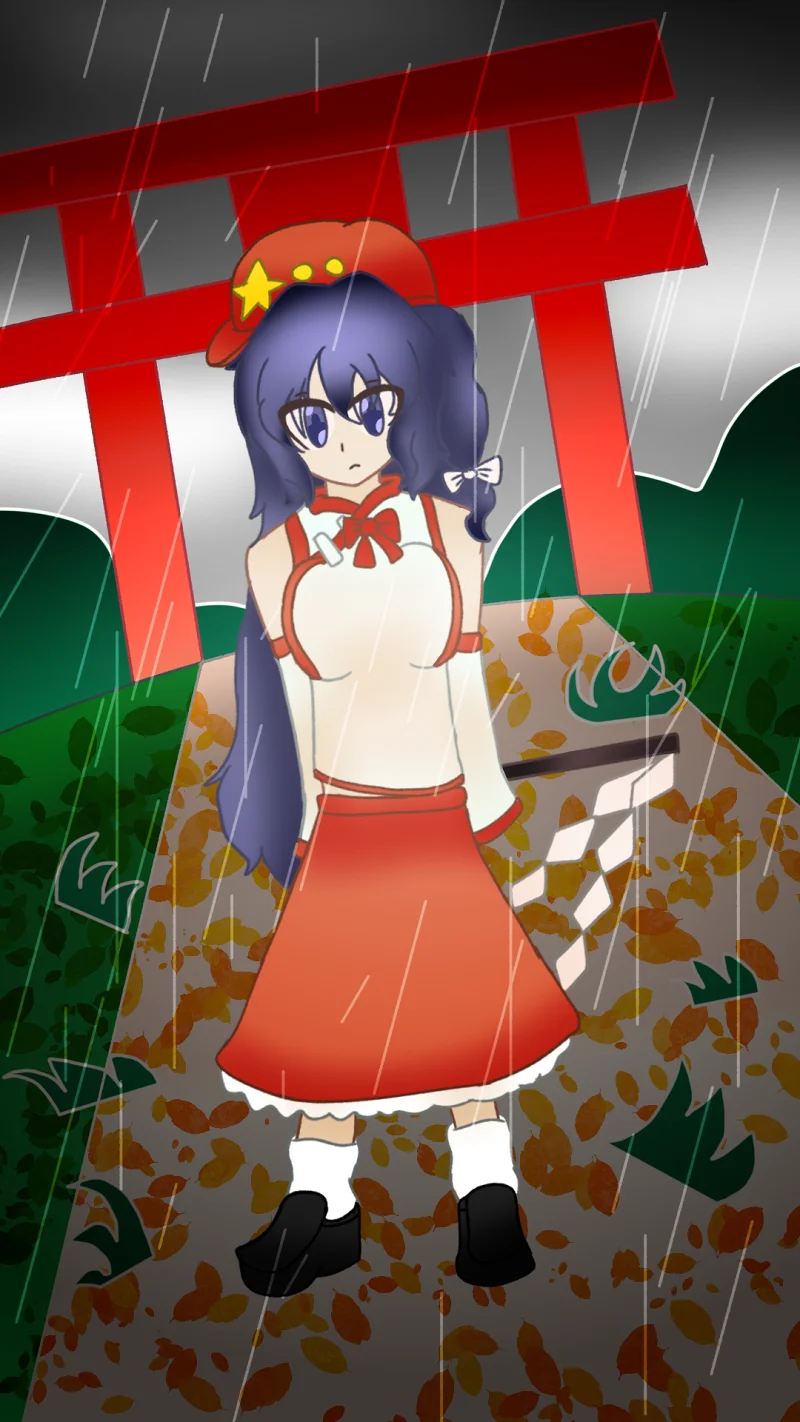 池水中起舞的红白二色巫女？