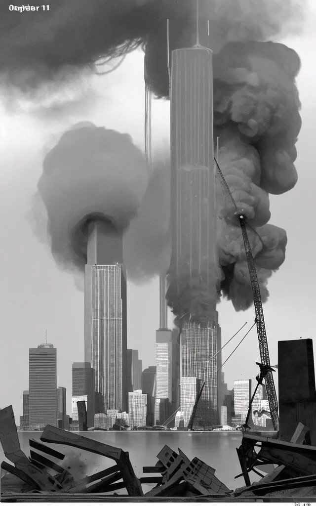 911,911事件21周年,ai,AI绘画