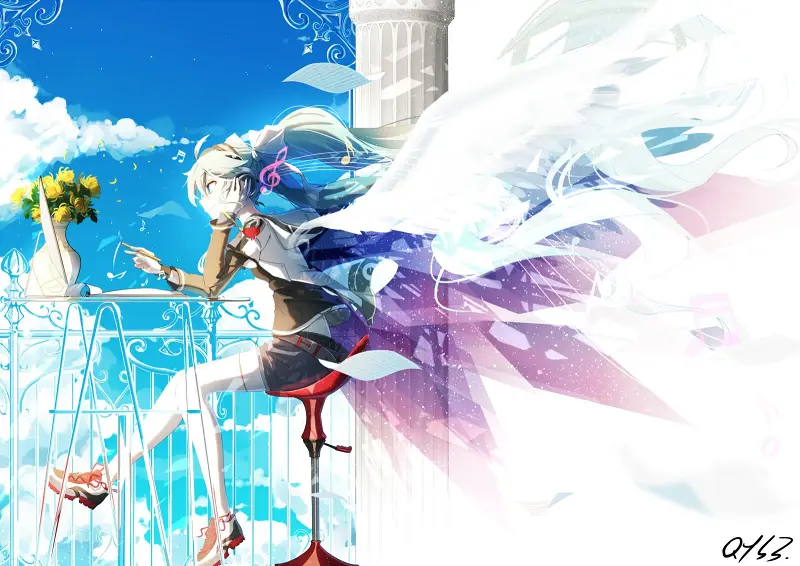 美图,hatsunemiku,初音未来,千夜,vocaloid,二次元,壁纸