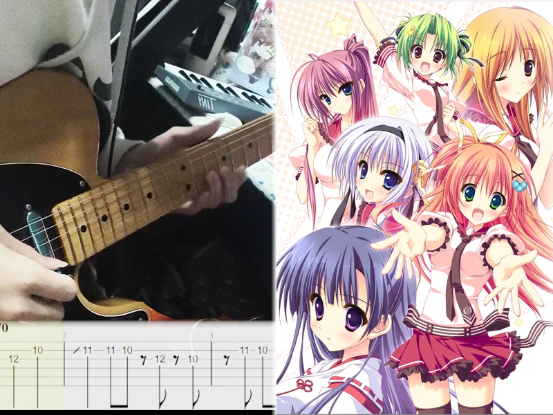 【TAB谱】“feng社代表作-架向星空之桥”のみこ - 星空へ架かる橋 电吉他改编【冬青】