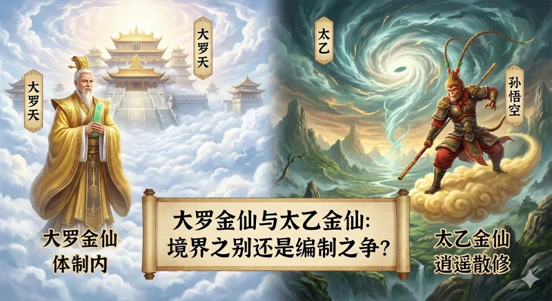 大罗金仙和太乙金仙有什么区别？为什么孙悟空是太乙金仙？