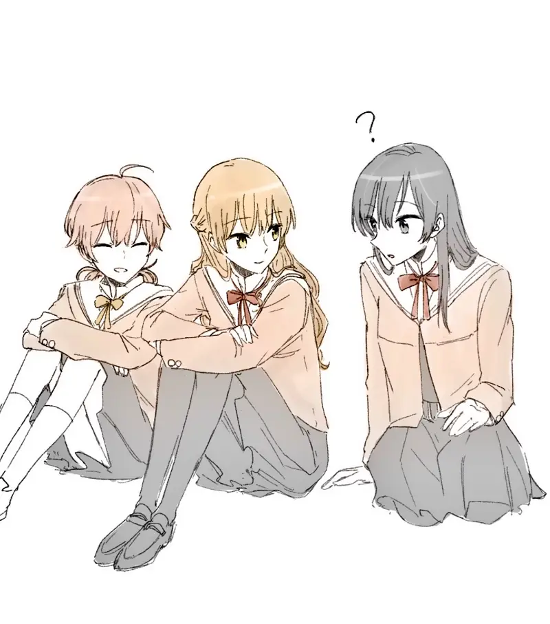 终将成为你,やがて君になる,小糸侑,七海灯子,佐伯沙弥香,百合,动漫壁纸,动漫美图,美图,壁纸,绘画,插画,PIXIV,画师推荐,二次元美图,二次元壁纸