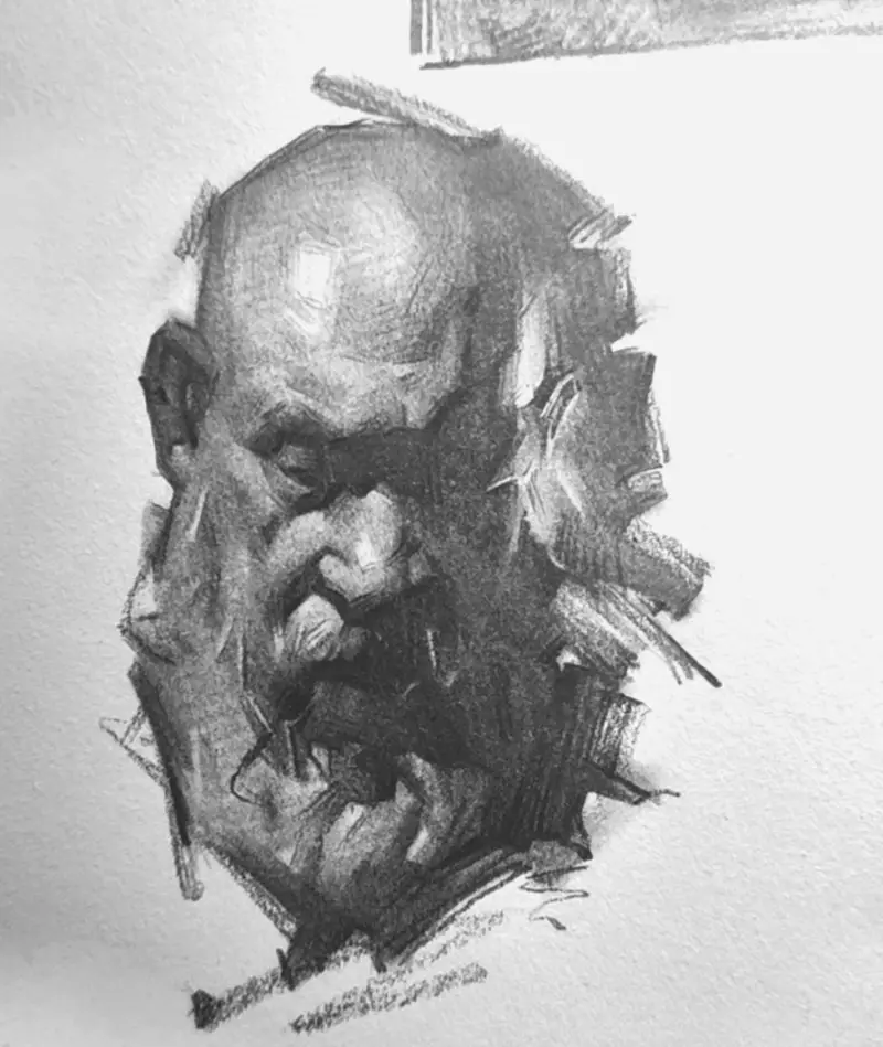 素描,绘画,手绘,练笔,摸鱼,人物头像