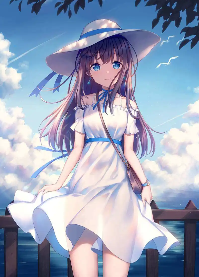 动漫专区,M站美图,黑长直,白毛,初音未来