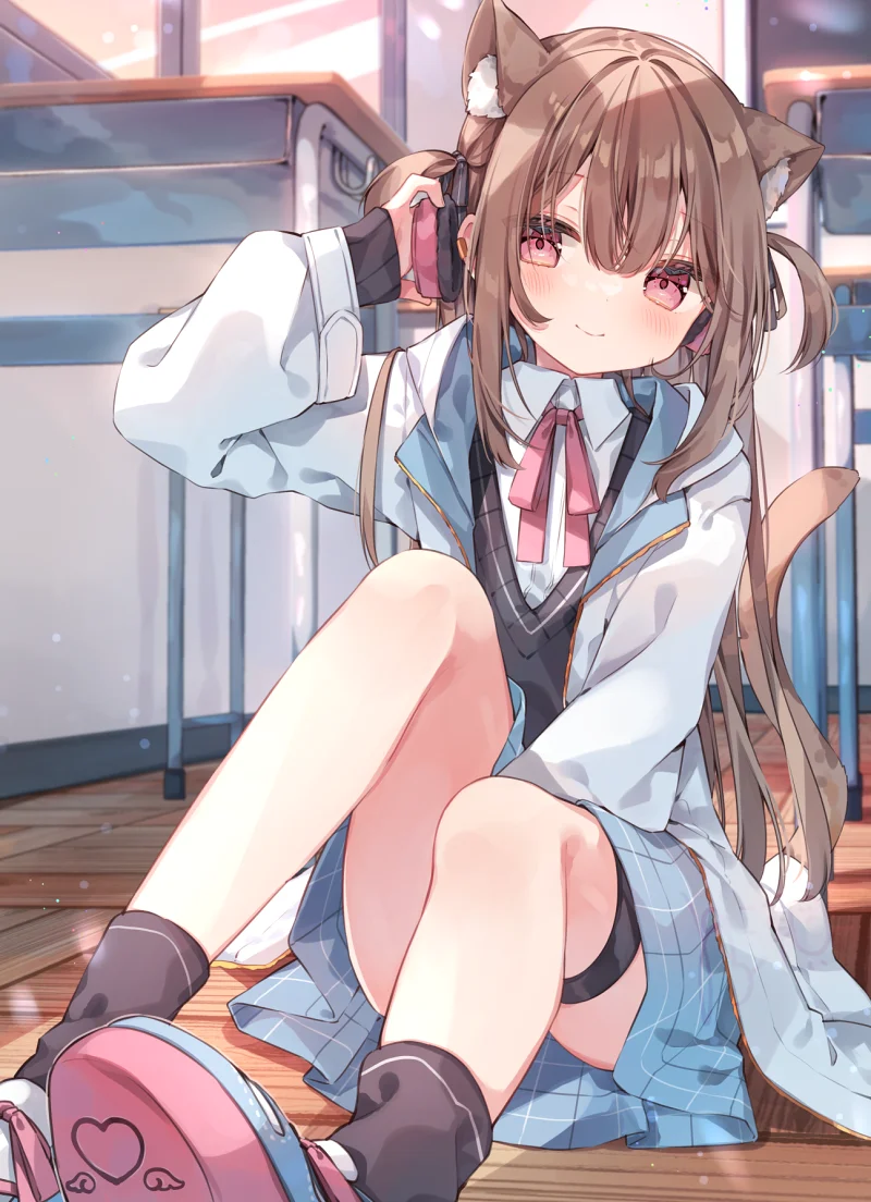pixiv,二次元,绘画,壁纸,美少女,猫娘