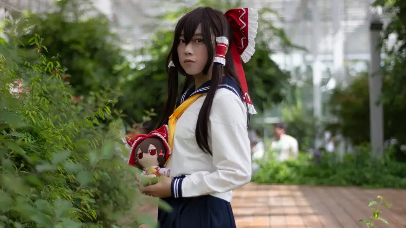 【灵梦cos】幻想乡学园jk灵梦