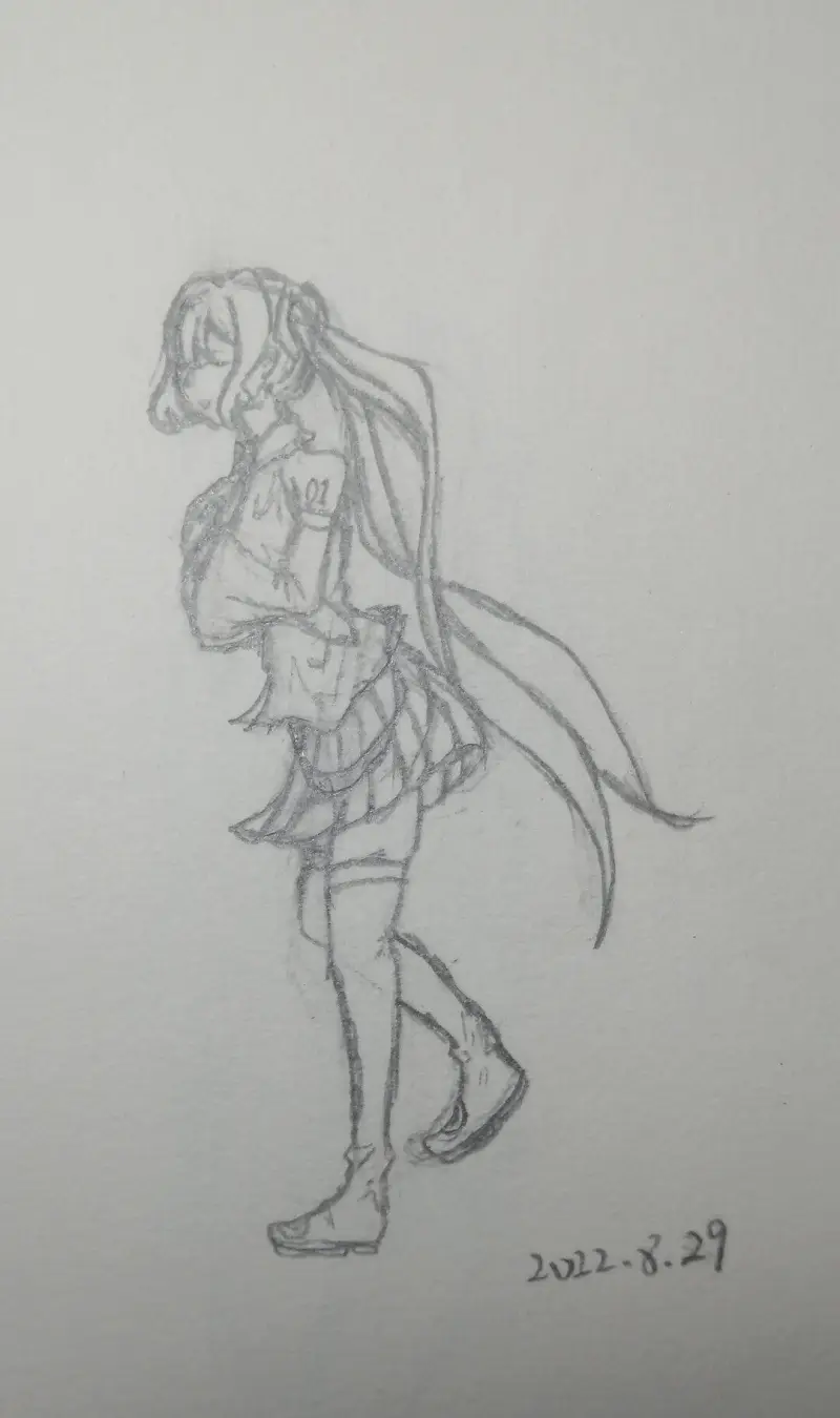 绘画创作,初音未来,OC创作,赫卡蒂