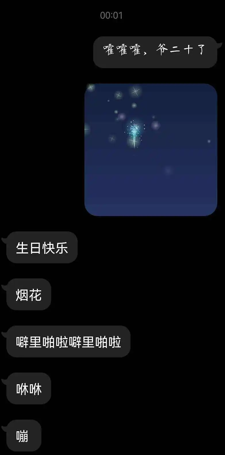 二十周岁啦