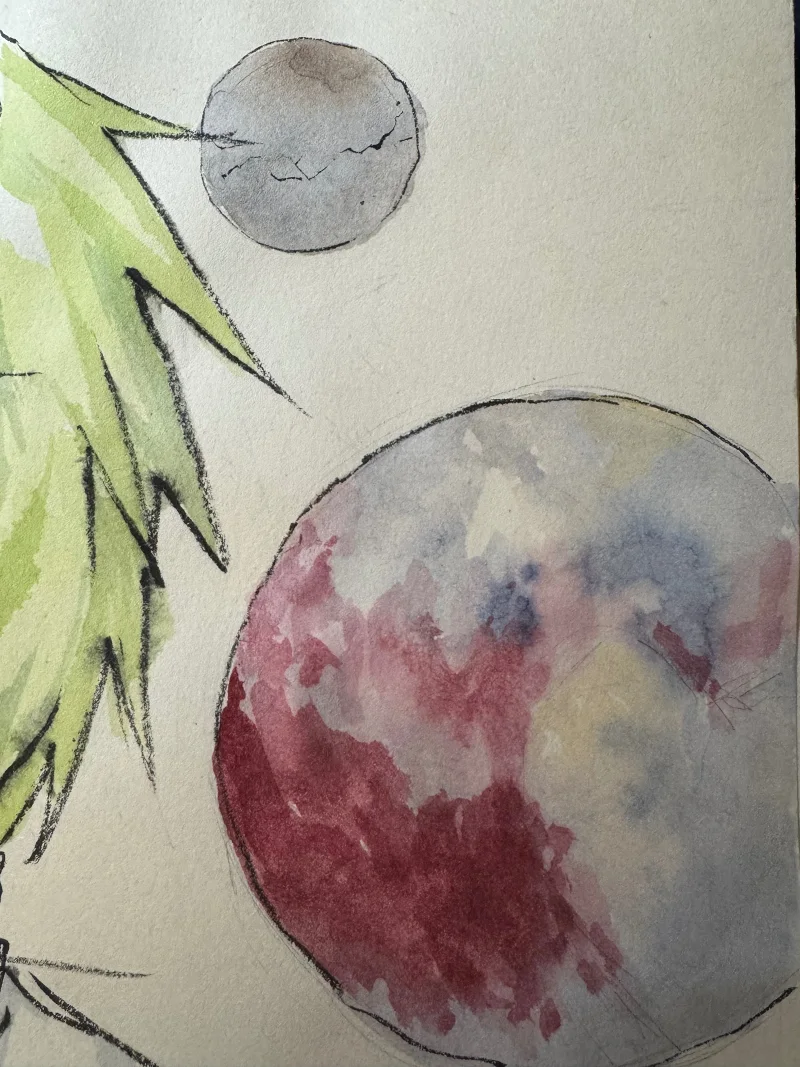 oc,外星人,畫畫,水彩,冥王星,卡戎